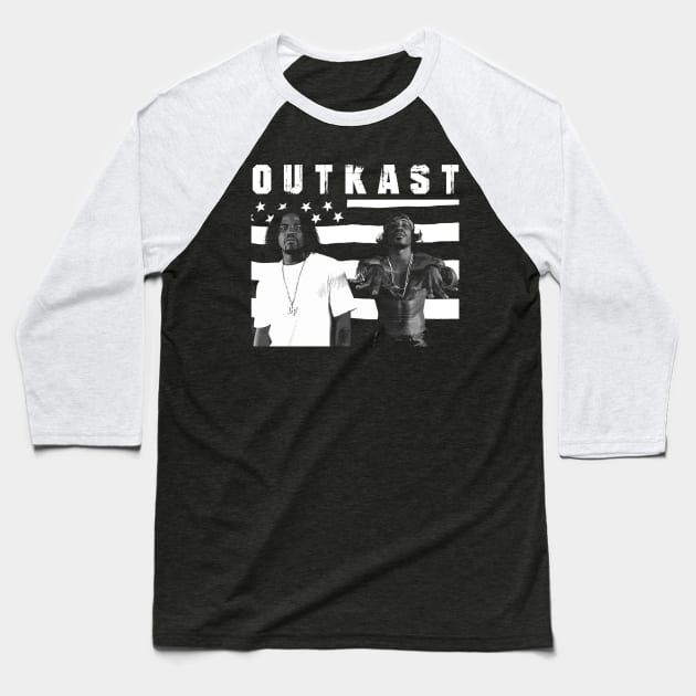 Outkast Icons Visual Chronicles of a Legendary Band Baseball T-Shirt by Hayes Anita Blanchard